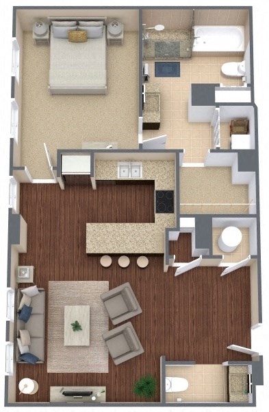 Soho 8 Floor Plan at Metro67, Memphis